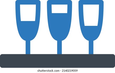 Ilustración de vectores de bebidas en un fondo transparente.Símbolos de calidad superior.Icono vector de glifos para el diseño de conceptos y gráficos. 