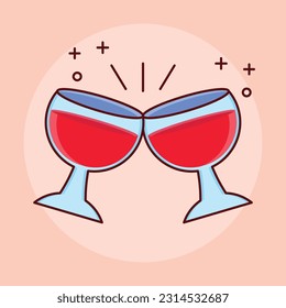 drinks Vector illustration on a transparent background. Premium quality symmbols. Vector line flat icons for concept and graphic design.