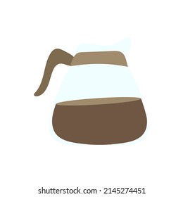 Drip coffee jug vector , isolated on white background ,Vector illustration EPS 10