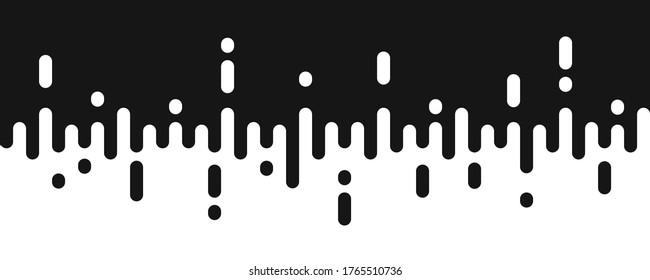 Drip and drop seamless background in flat style. Creative abstract vector pattern