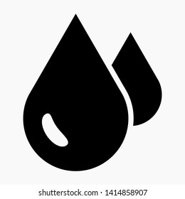 Drip Drop Simple isolated minimal single flat linear icon for application and info-graphic. Commercial line vector icon for websites and mobile minimalistic flat design.