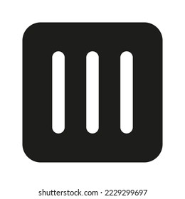 Drip Dry icon. Washing Rule vector illustration