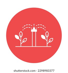 Drip emitter Color Vector Icon which can easily modify

