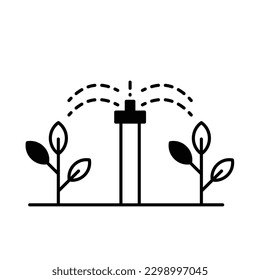 Drip emitter Color Vector Icon which can easily modify

