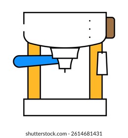 drip filtration coffee machine line icon vector. drip filtration coffee machine sign. isolated symbol illustration