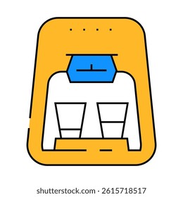 drip filtration electronic coffee machine line icon vector. drip filtration electronic coffee machine sign. isolated symbol illustration