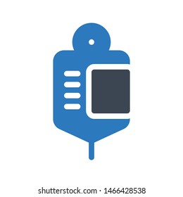drip glyph colour vector icon