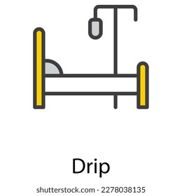 Drip icon design stock illustration