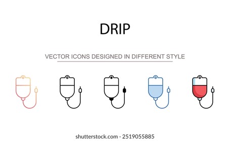 Tropfensymboldesign mit weißem Hintergrund - Stockgrafik