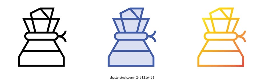 drip icon. Linear, Blue Fill and Gradient Style Design Isolated On White Background