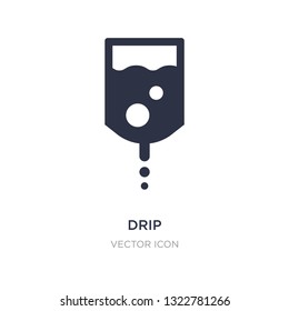 drip icon on white background. Simple element illustration from Drinks concept. drip sign icon symbol design.