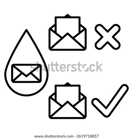 Drip icon represented by Drip symbol Line style.
