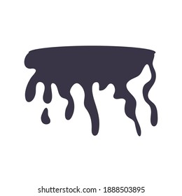 tropffarbener Farbblock, einfarbiger, flacher Vektorgrafik-Design
