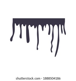 drip ink monochrome style flat icon vector illustration design