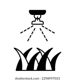 Drip irrigation Color Vector Icon which can easily modify

