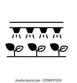 Riego por goteo Color Vector Icono que puede modificar fácilmente

