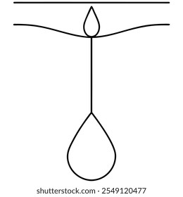  ilustração de arte vetorial do sistema de irrigação por gotejamento