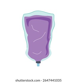 drip iv fluid bag cartoon. solution medical, hospital treatment, healthcare sterile drip iv fluid bag sign. isolated symbol vector illustration