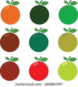 drip set icon fresh fruit