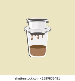 Drip V60 maker design illustration 