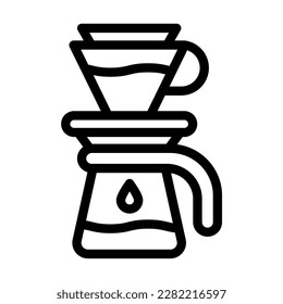 Drip Vector Line Icon Design