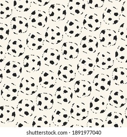 Dripped Ink Contour Dots Pattern