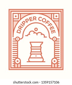 DRIPPER COFFEE ICON CONCEPT