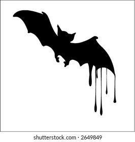 Dripping Bat (Vector)