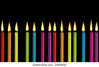 Dripping Birthday Candle Vector
