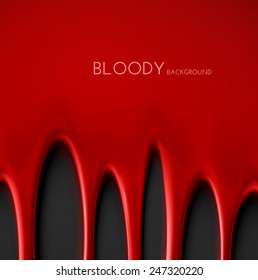Dripping blood background, eps 10