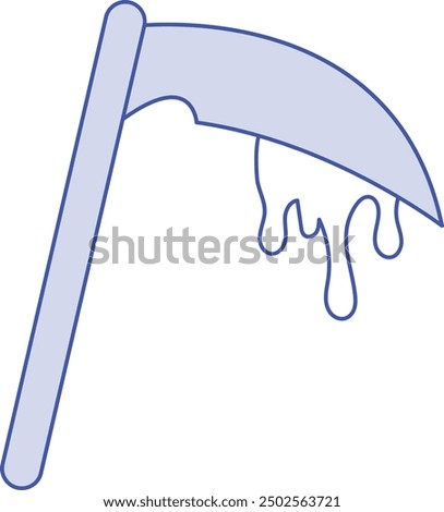 Dripping Blood on Sword Icon for Halloween and Horror-Themed Designs