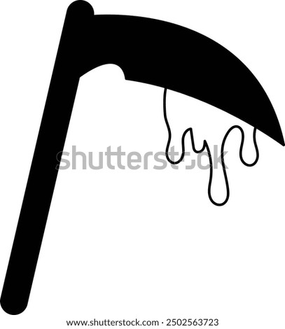 Dripping Blood on Sword Icon for Halloween and Horror-Themed Designs