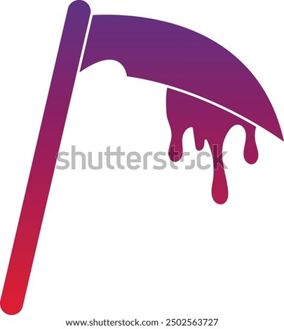 Dripping Blood on Sword Icon for Halloween and Horror-Themed Designs