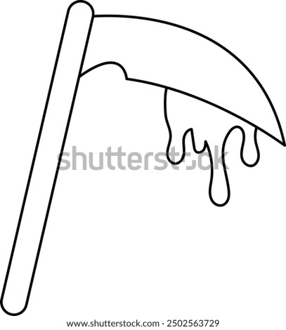 Dripping Blood on Sword Icon for Halloween and Horror-Themed Designs