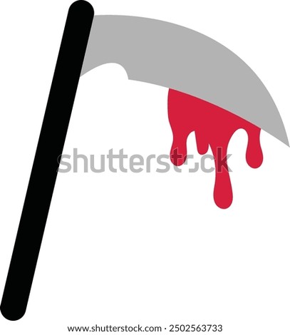 Dripping Blood on Sword Icon for Halloween and Horror-Themed Designs