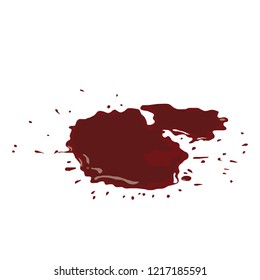 Dripping blood on white background,vector illustration eps 8