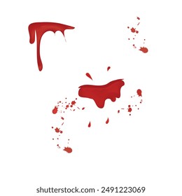 Tropfblut Vektorgrafik weißer Hintergrund