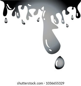 Dripping blood with white background
