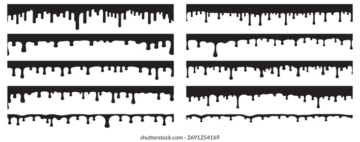 Silueta de bordes goteantes Fondo blanco