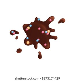 Composición de acristalamiento de anillos con mancha de vidrio oscuro en ilustración vectorial de fondo en blanco