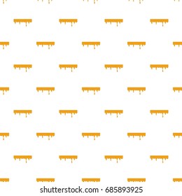 Dripping down honey pattern seamless repeat in cartoon style vector illustration