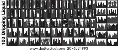 Dripping, Flowing, Melting, Dripping Liquid Materials 100 Set
