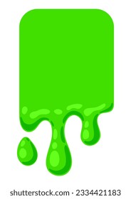Dripping flowing slime. Toxic mucus smudges drips. Leaking paint streak.