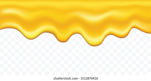 Dripping golden honey background vector illustration