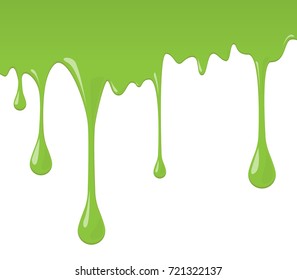Dripping Green Paint