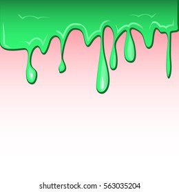 dripping green paint on the wall. FOR USE design, decoration, printing, smart phone, website, etc