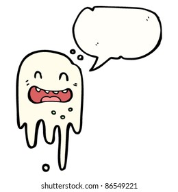 dripping halloween ghost cartoon