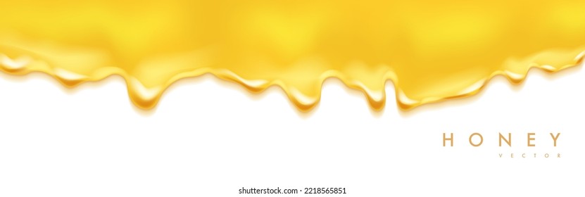 Dripping honey background. Graphic concept for your design