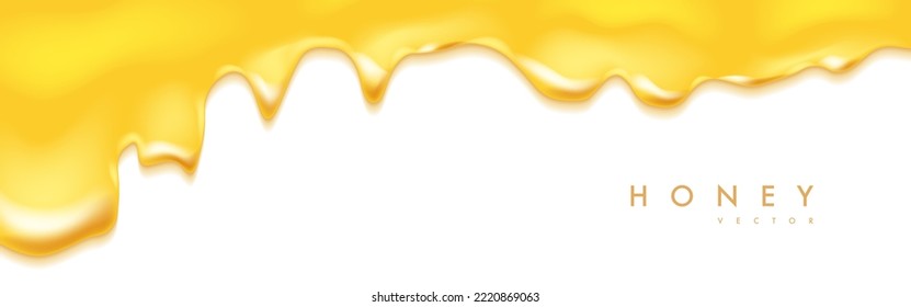 Dripping honey background. Graphic concept for your design