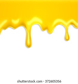 Dripping honey. EPS10 vector